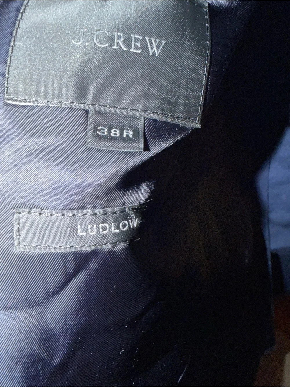 J. Crew Men's Ludlow Jacket Blazer Sport Coat 66267 Larusmiani Navy Blue 38R